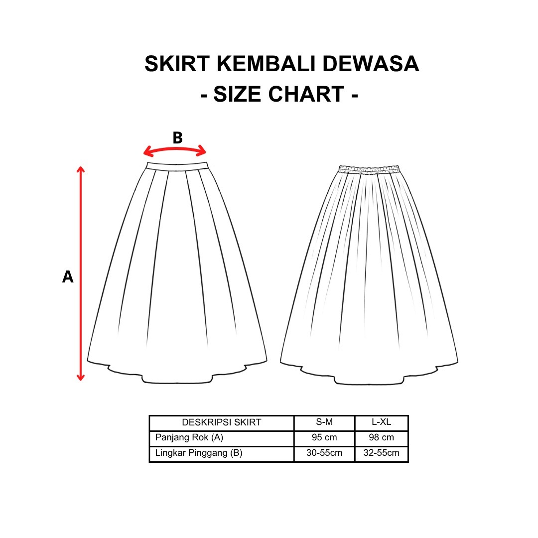 Dama Kara Kembali Skirt
