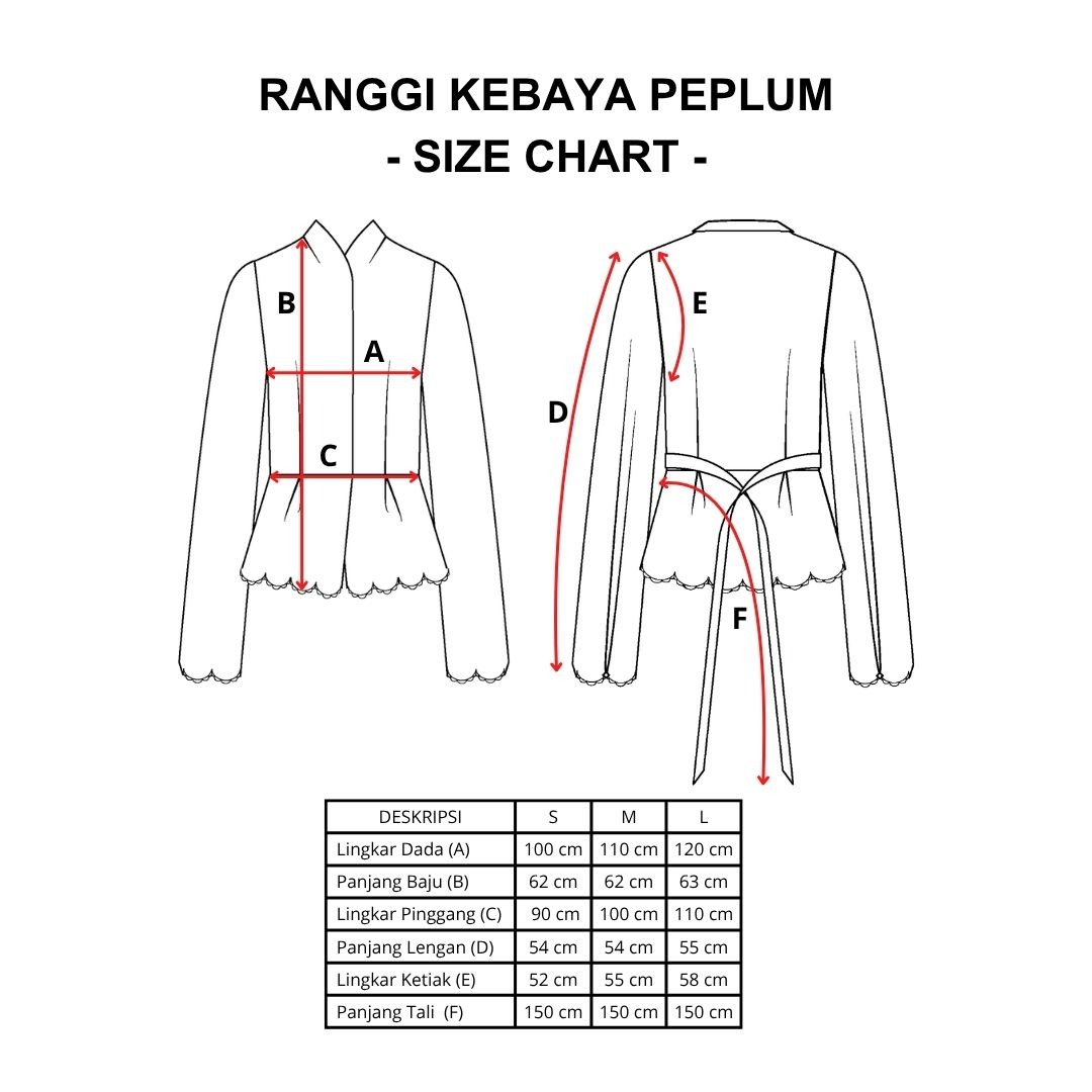 Dama Kara Ranggi Kebaya Peplum