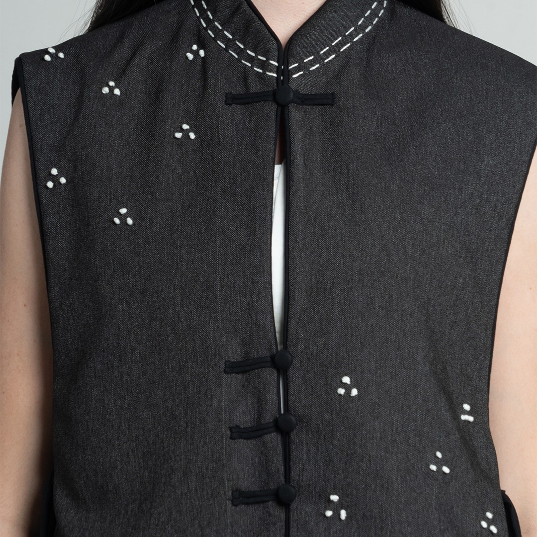 Dama Kara Rintik H-Line Vest