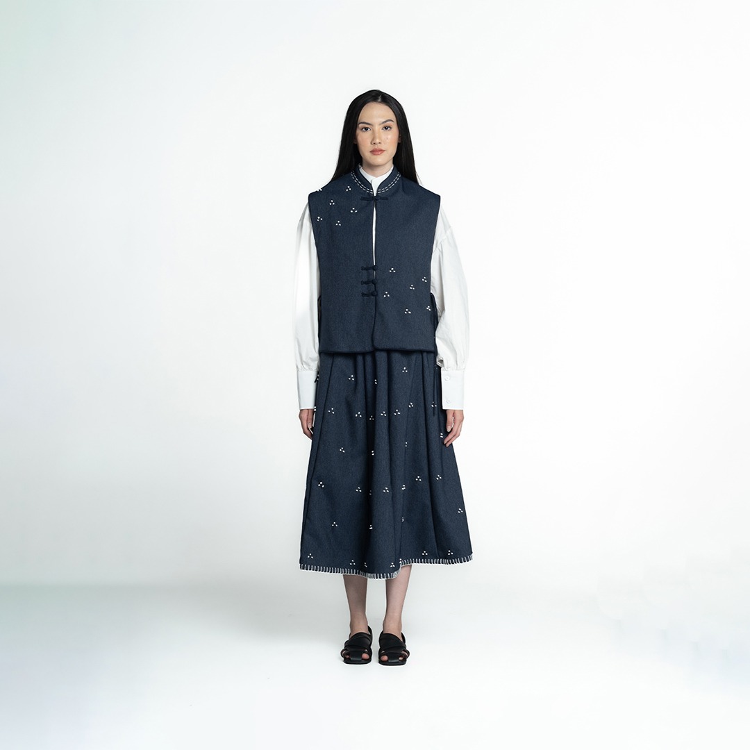 Dama Kara Rintik H-Line Vest