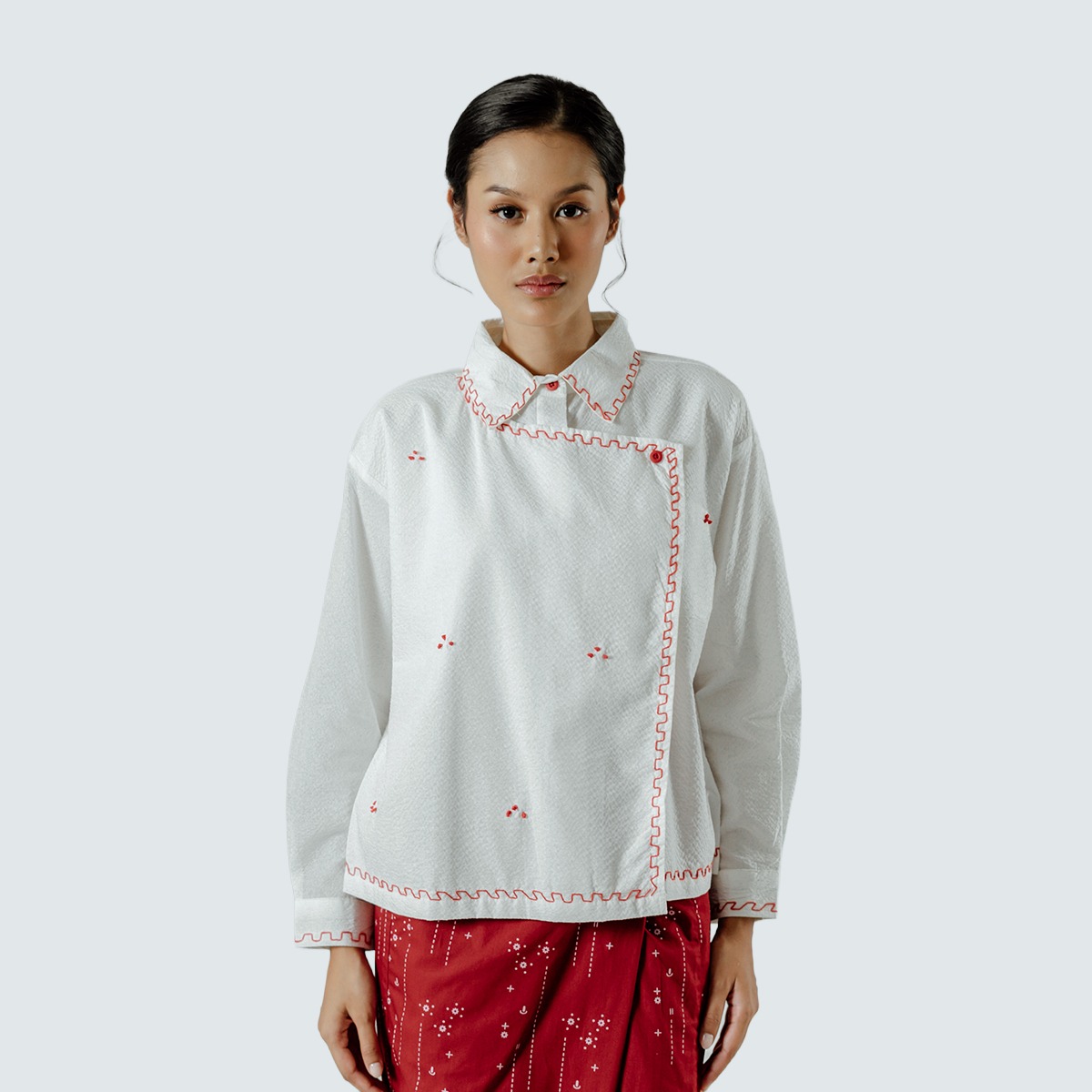 Dama Kara Senarai Kemeja Janggan Sashiko