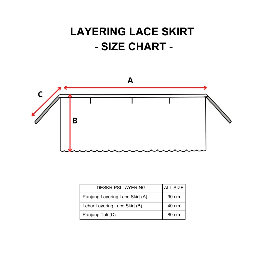 Dama Kara Basic Layering Lace Skirt