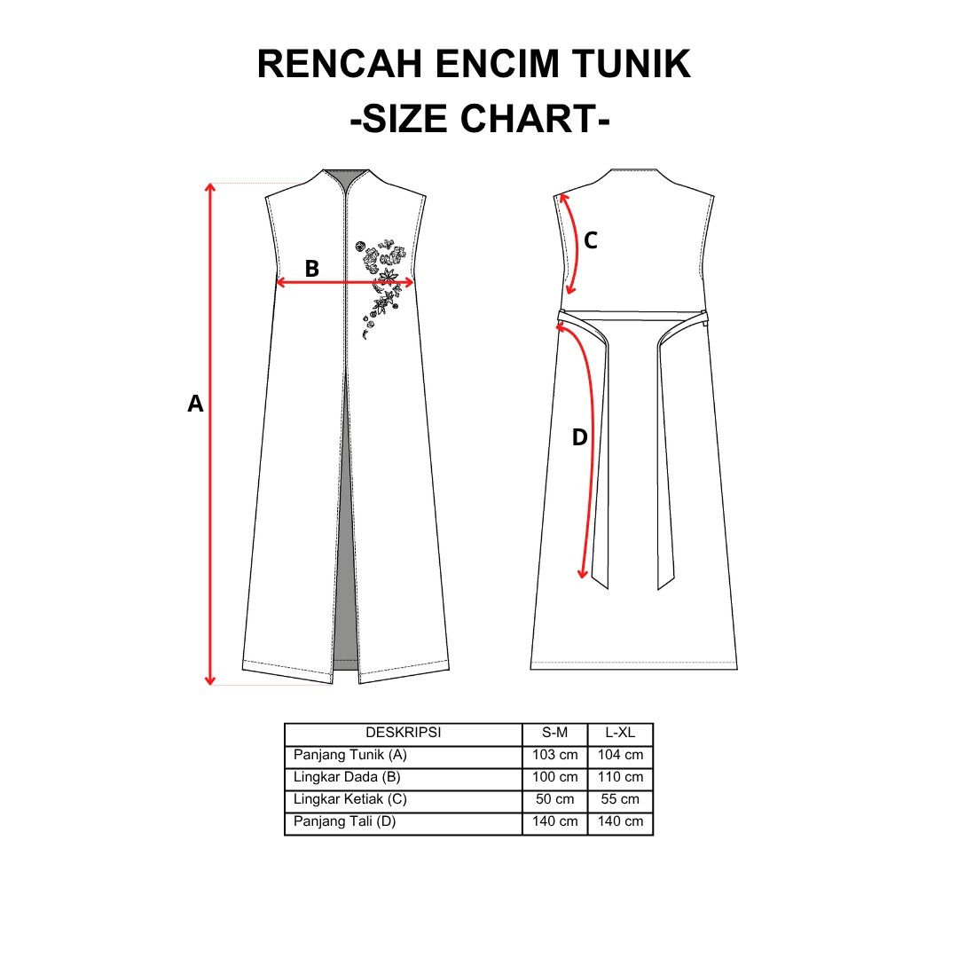 Dama Kara x Rempha-Rencah Encim Tunik Sleeveless