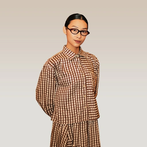 Image of Dama Kara Setala Shirt Longsleeve Brown