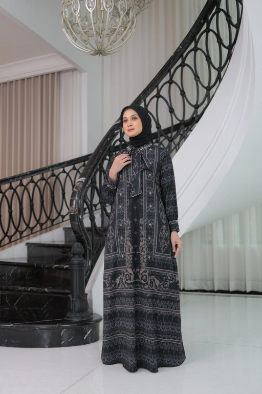 Image of Dress Dewasa Nazeera - Black