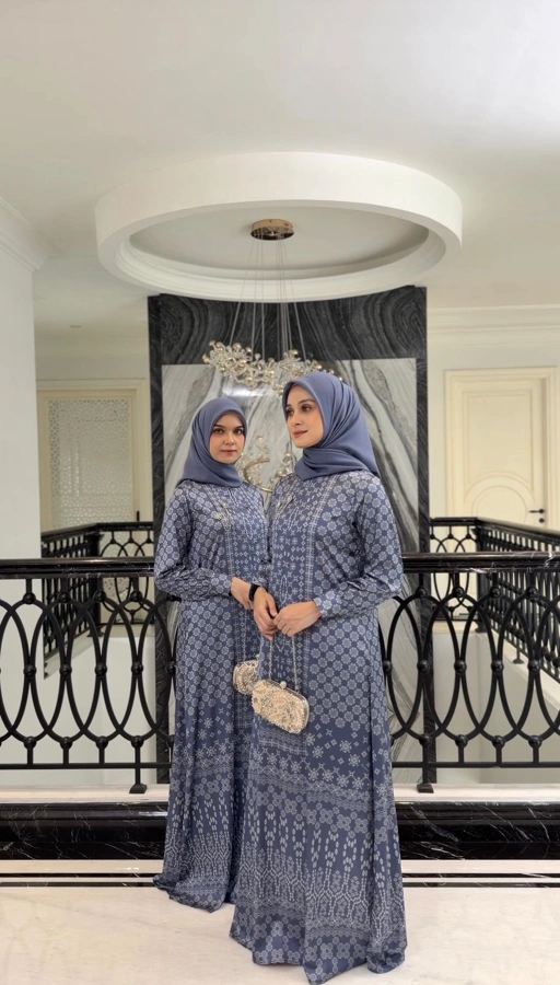 Image of Medina Couple Set Dress ibu  - Blue 