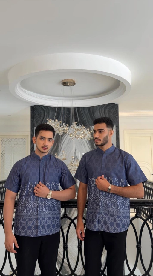 Image of Medina Couple Set Koko Ayah  - Blue