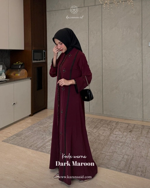 Image of Natalia Dress - Dark Maroon