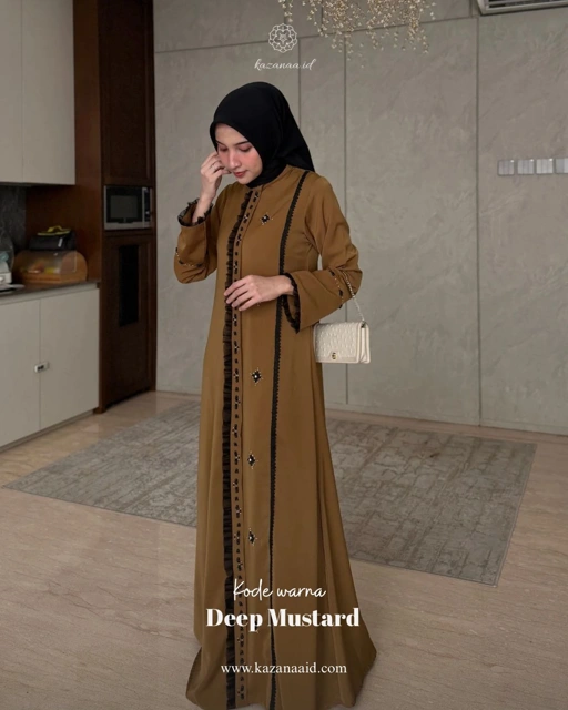 Image of Natalia Dress -  Deep Mustard