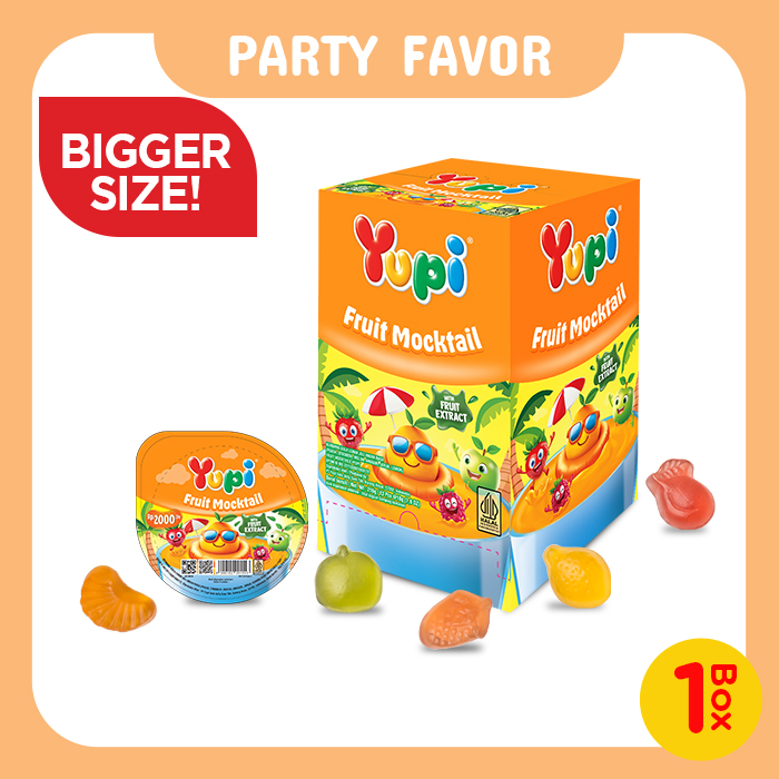 Yupi Fruit Mocktails Bigger Size Display Box