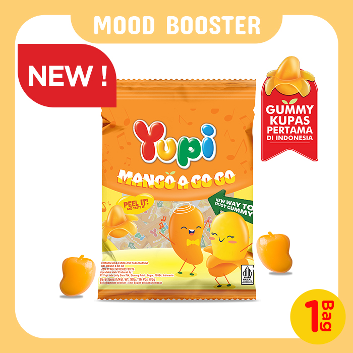 Yupi Mango A Go Go Bag 90 Gram