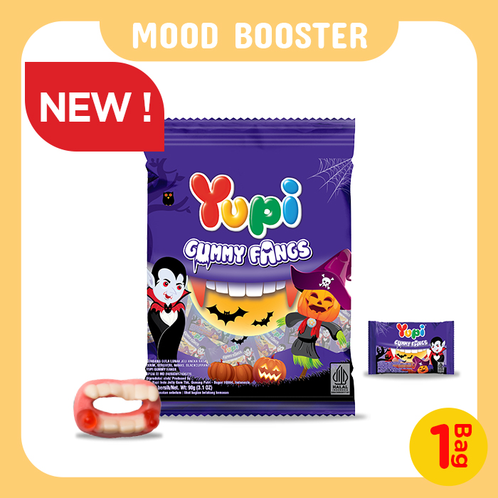 Yupi Gummy Fangs Bag 90 Gram