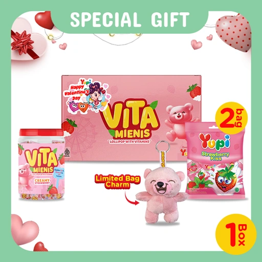 Image of Yupi Package Vita Valentine Box With Bag Charm