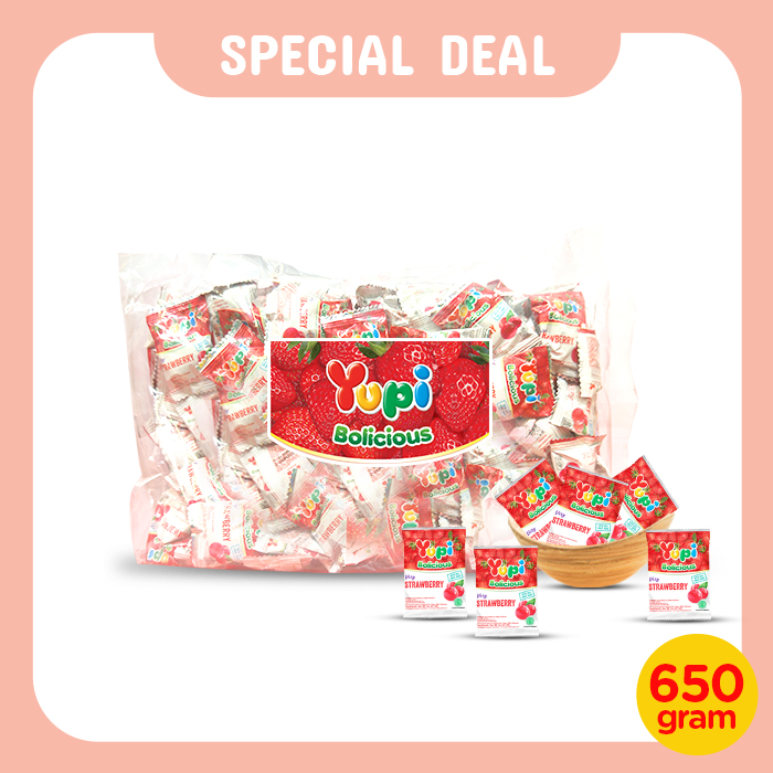 Yupi Bolicious Strawberry IWP 650 Gram