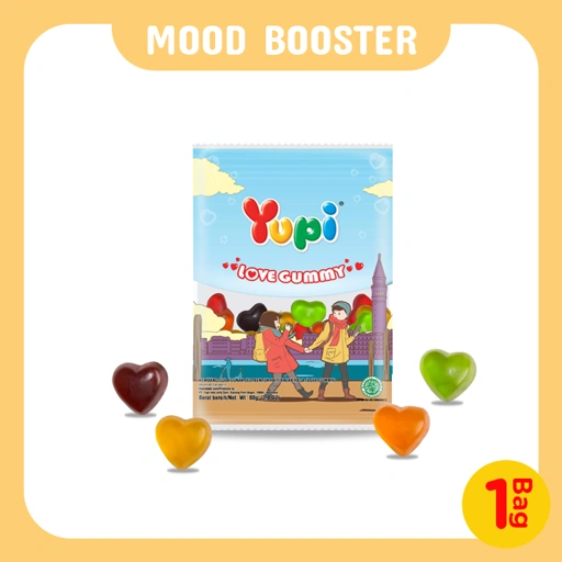 Yupi Love Gummy Bag 80 Gram