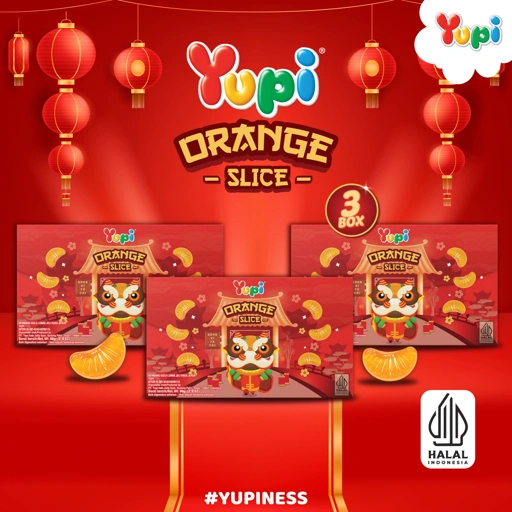 Image of Triple Box Yupi Orange Slice