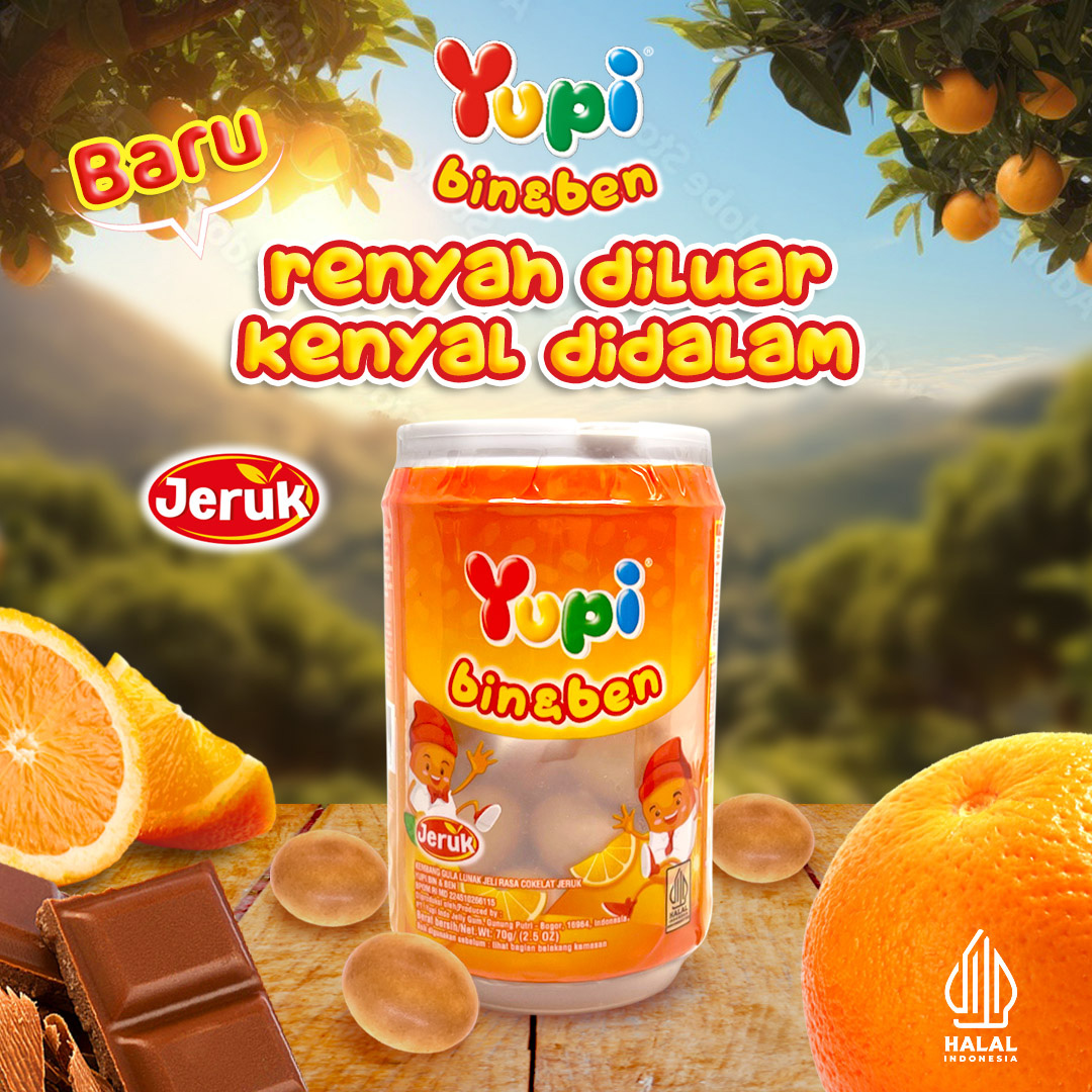 Yupi Bin & Ben Jeruk 70 gr