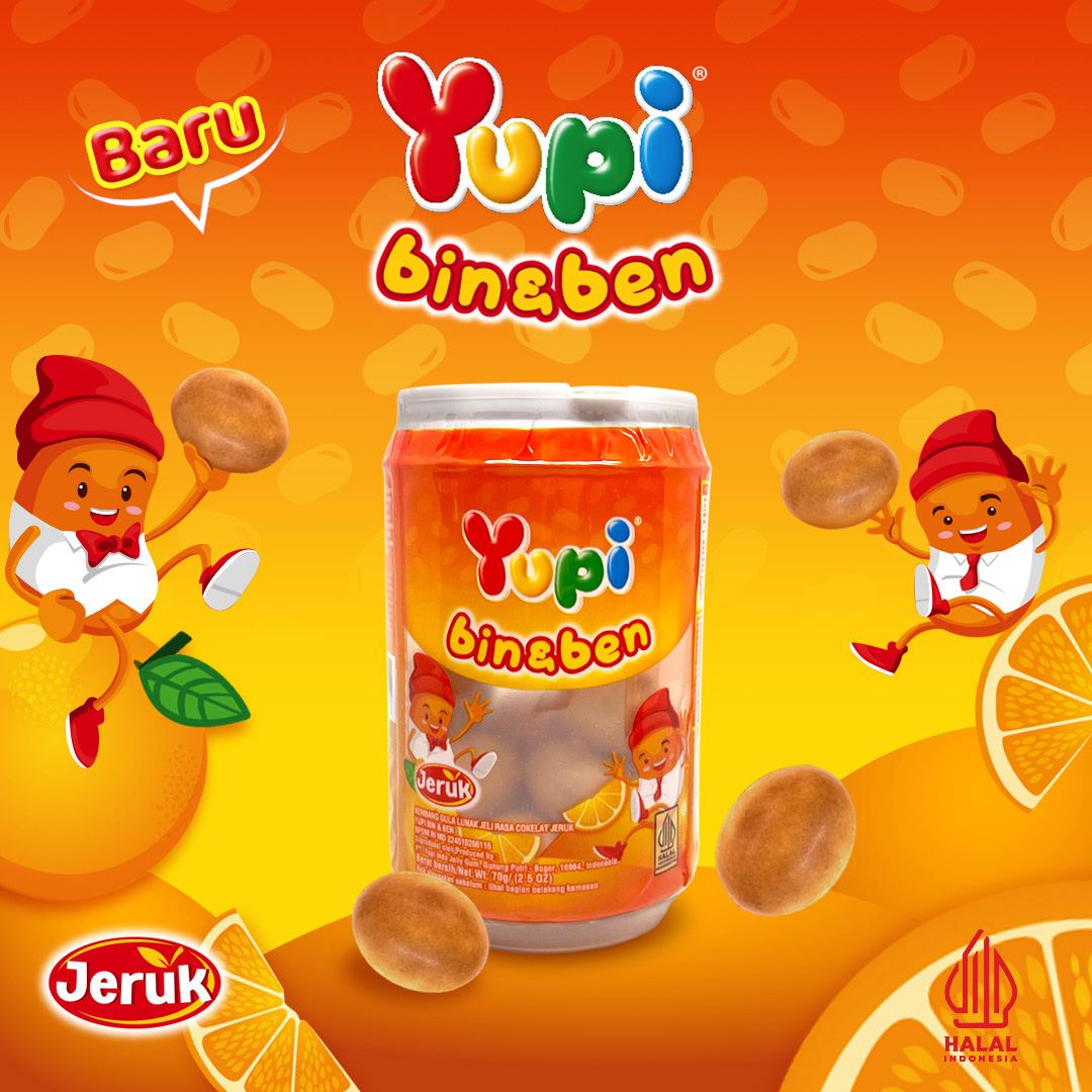 Yupi Bin & Ben Jeruk 70 gr