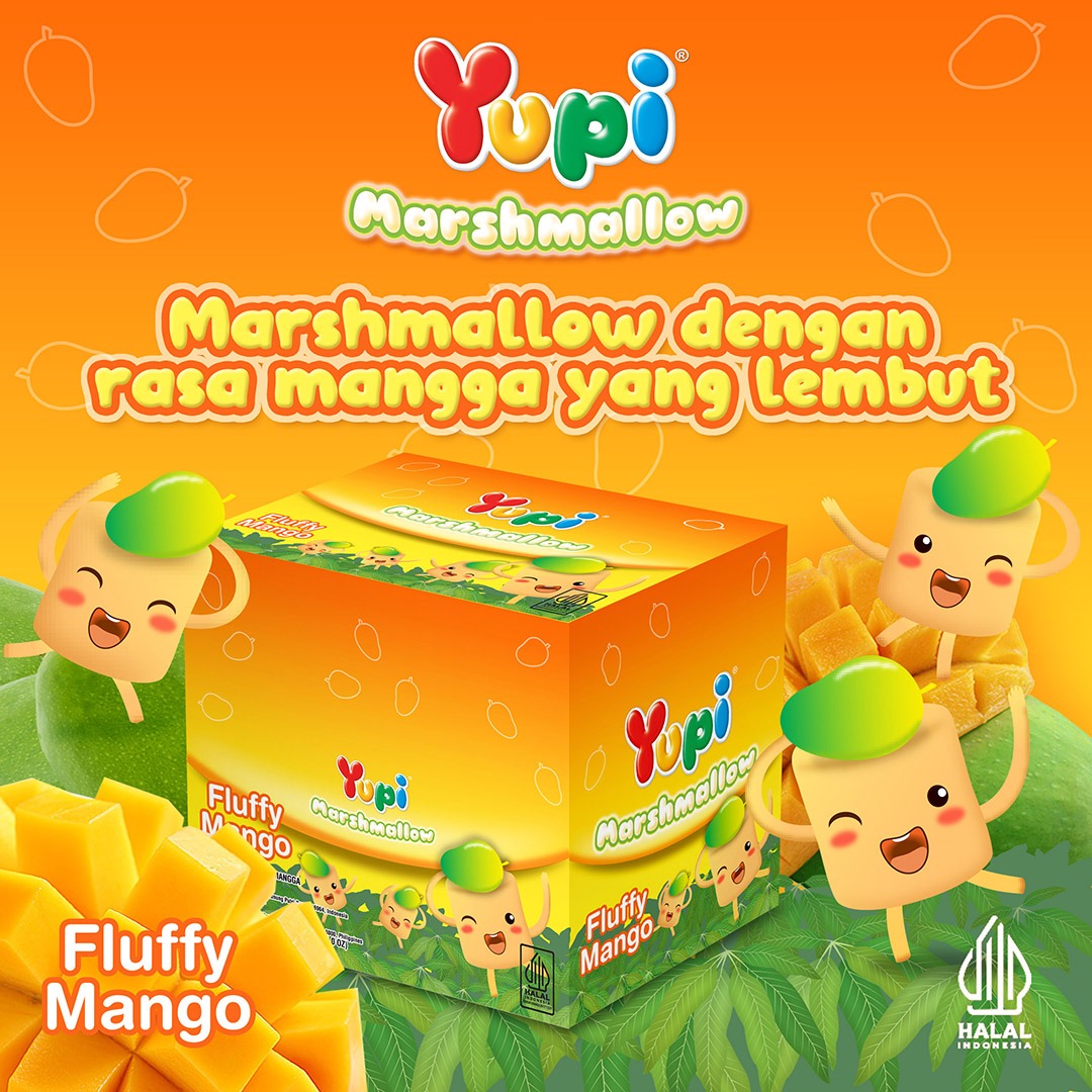 Duo Box Yupi Marshmallow Fluffy Mango