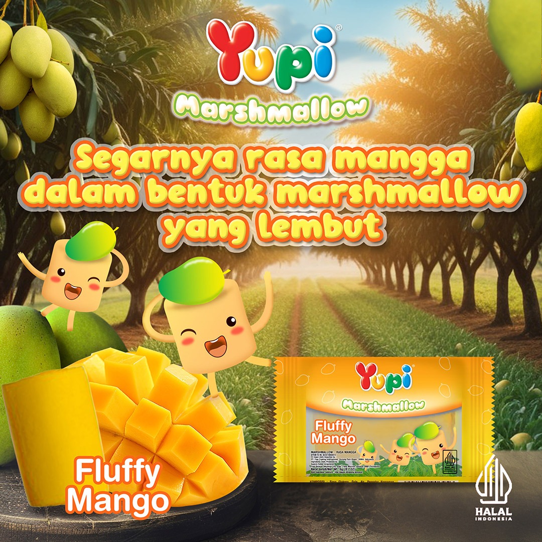 Yupi Marshmallow Fluffy Mango Jar
