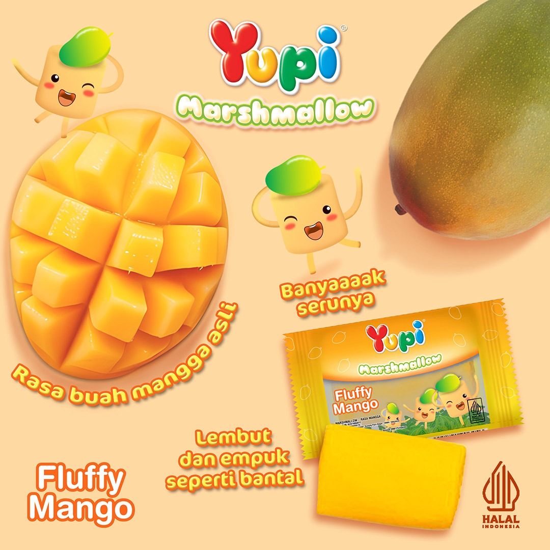 Yupi Marshmallow Fluffy Mango Jar