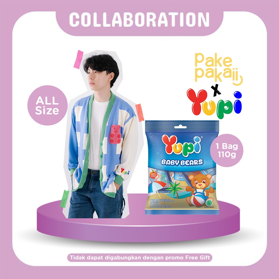 Yupi X PakePakaii Gummy Bear Cardigan