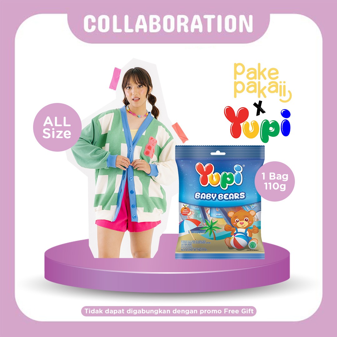 Yupi X PakePakaii Gummy Bear Cardigan