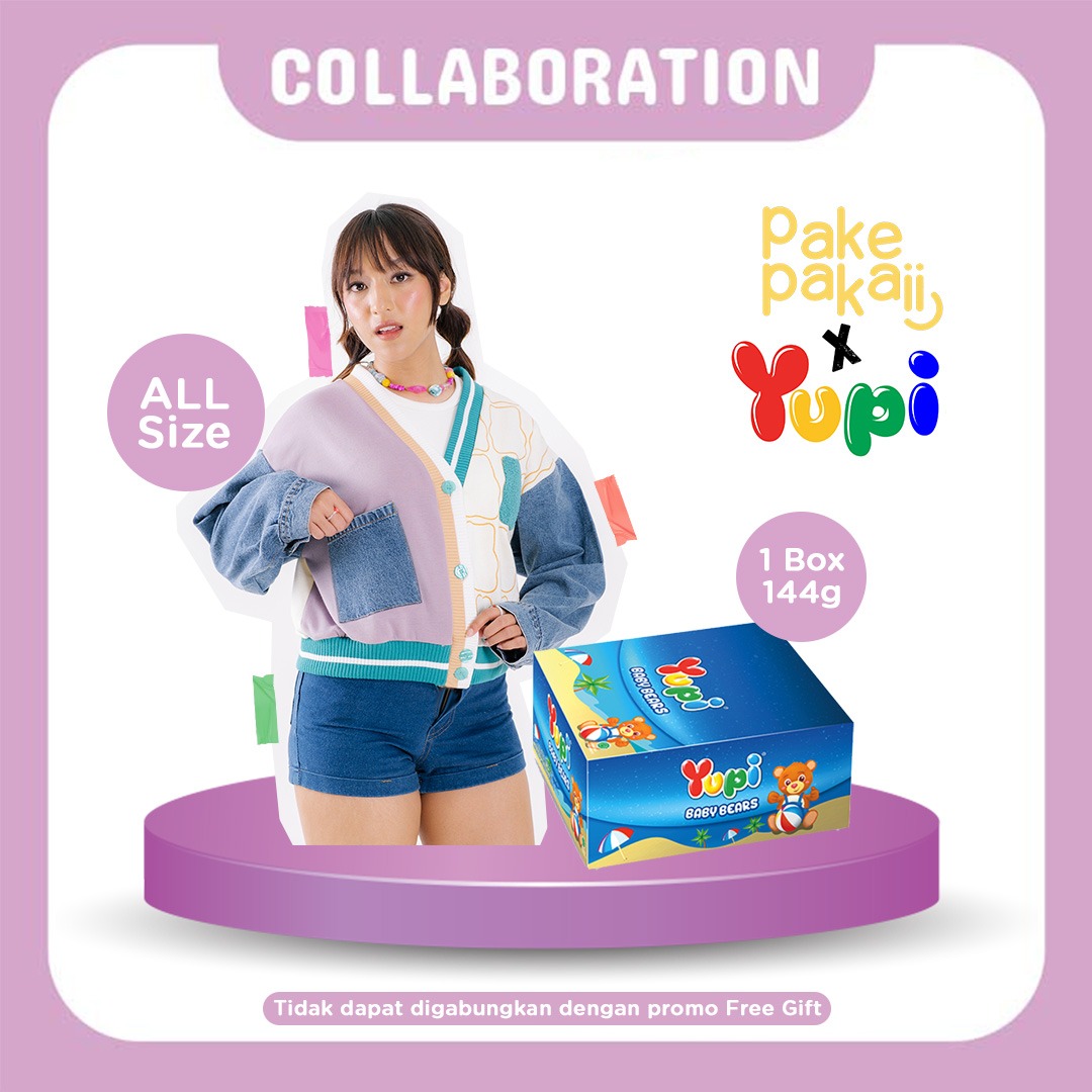 Yupi X PakePakaii Baby Bear Cardigan