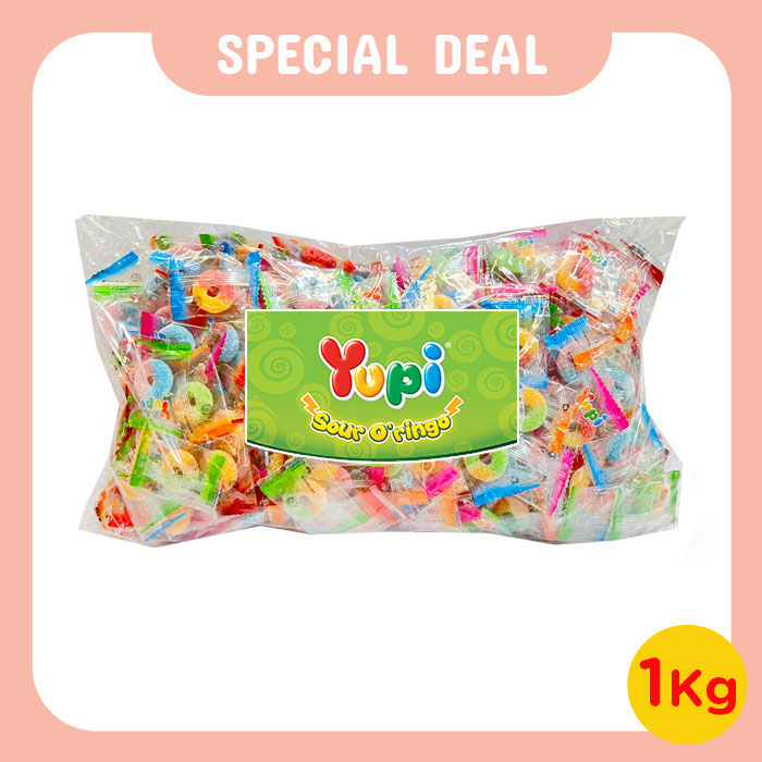Yupi Sour Oringo IWP 1000 Gram