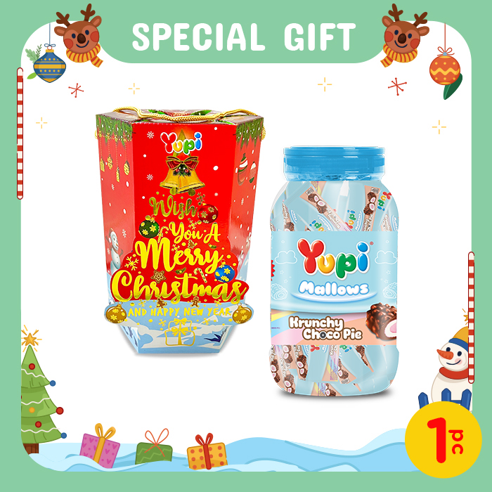 Yupi Package Christmas Jar With Hexagon Box