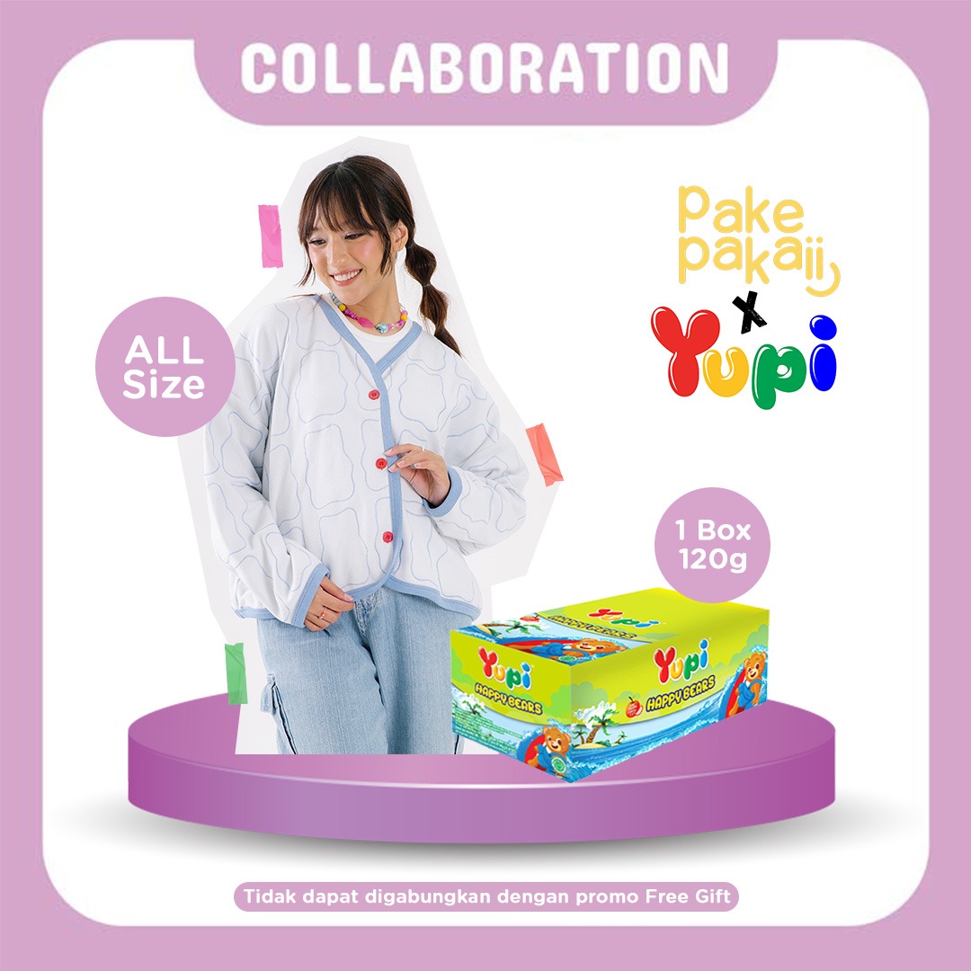 Yupi X PakePakaii Gummy Cardigan