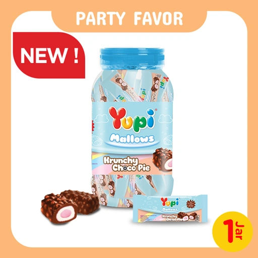 Yupi Krunchy Choco Pie Jar 144 Gr