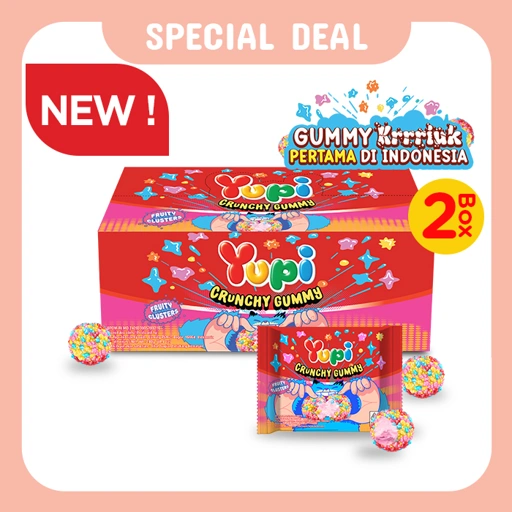 Image of Duo Box Yupi Crunchy Gummy Fruity Clusters