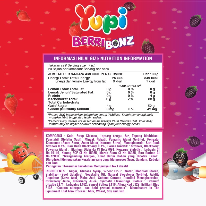 Yupi Berri Bonz Display Box