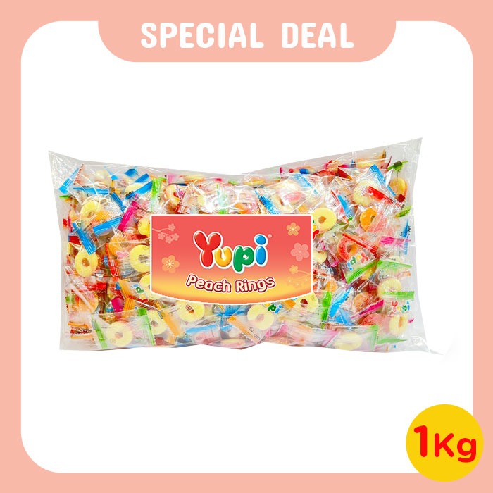 Yupi Peach Ring IWP 1000 Gram