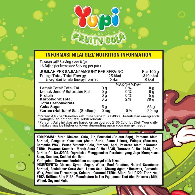 Yupi Fruity Cola