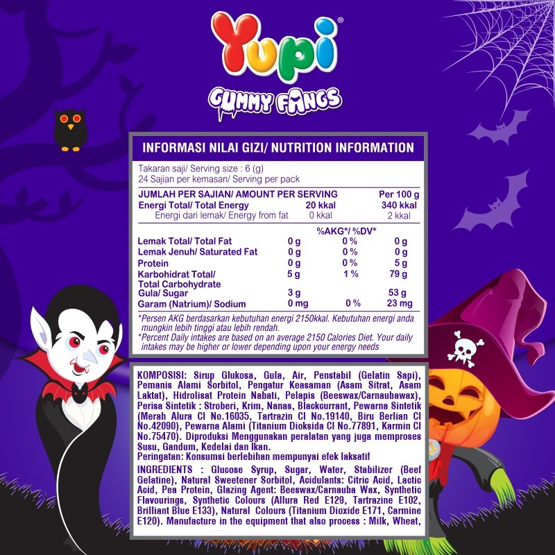 Yupi Gummy Fangs