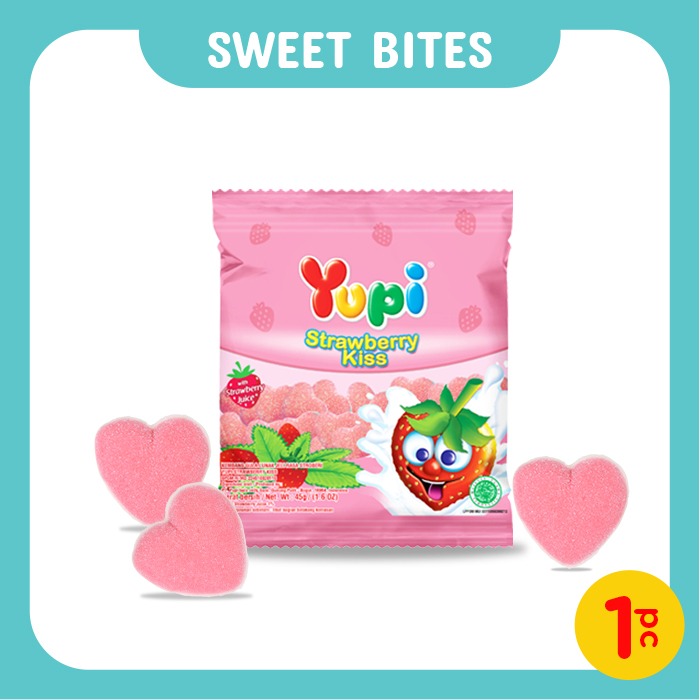 Yupi Strawberry Kiss 45 gr