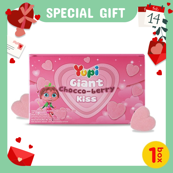 Yupi Happy Valentine Giant Chocco Berry Kiss