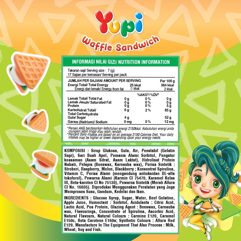 Yupi Waffle Sandwich Box