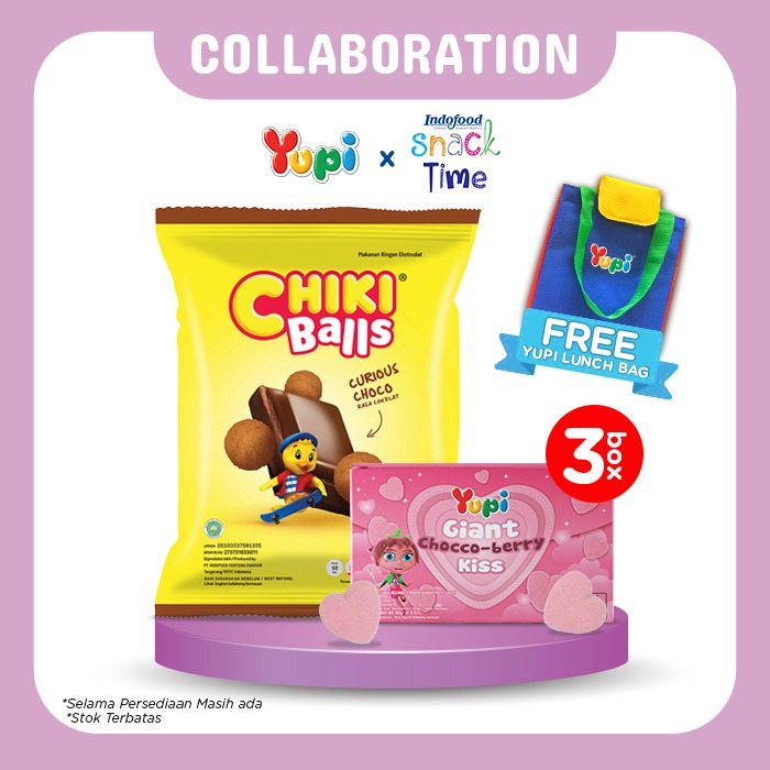 Yupi X Chiki Ball Valentine Giant Choco Berry Kiss