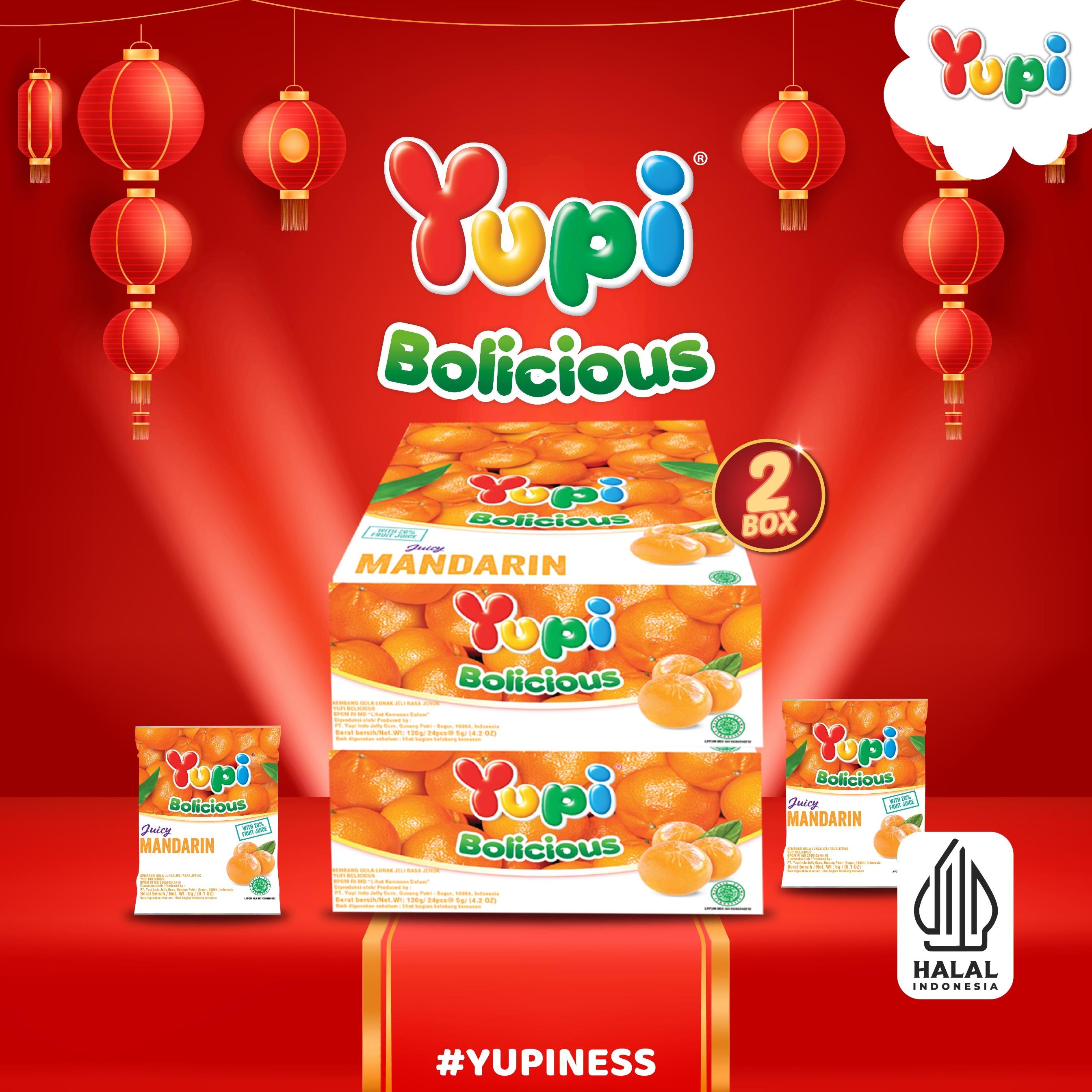 Duo Box Yupi Bolicious Mandarin