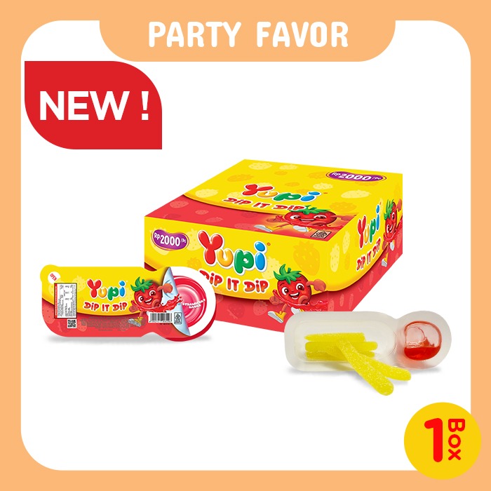 Yupi Dip It Dip Strawberry Sauce Display Box