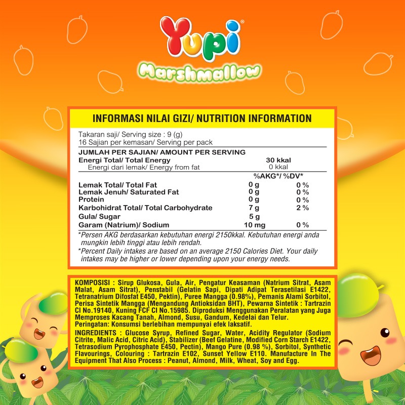 Yupi Marshmallow Fluffy Mango Jar