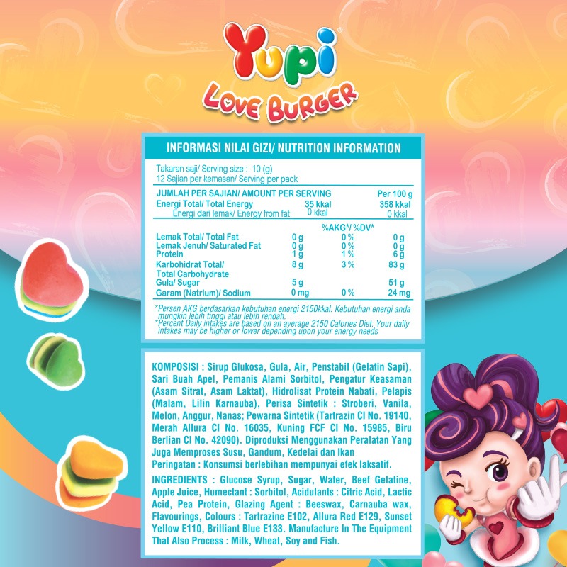Yupi Gummy Love Burger