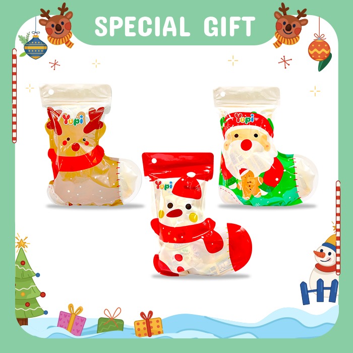 Yupi Package Christmas Cookies Sock Bag