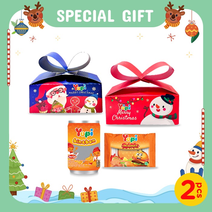 Yupi Package Christmas Duo Ribbon Box Bin&Ben