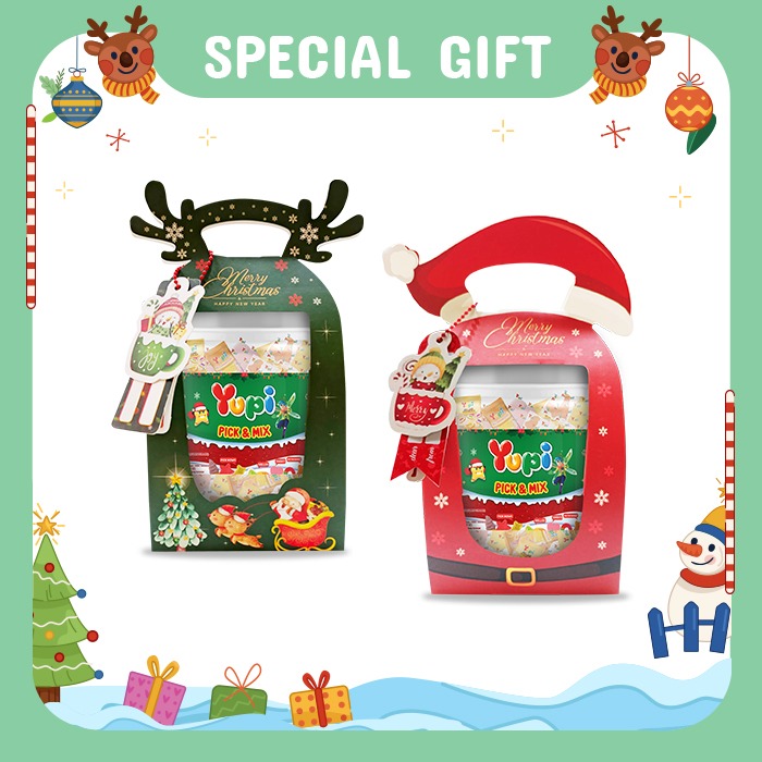 Yupi Package Christmas Jar With Hampers Tag