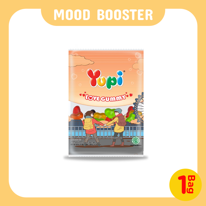Yupi Love Gummy Bag 80 Gram