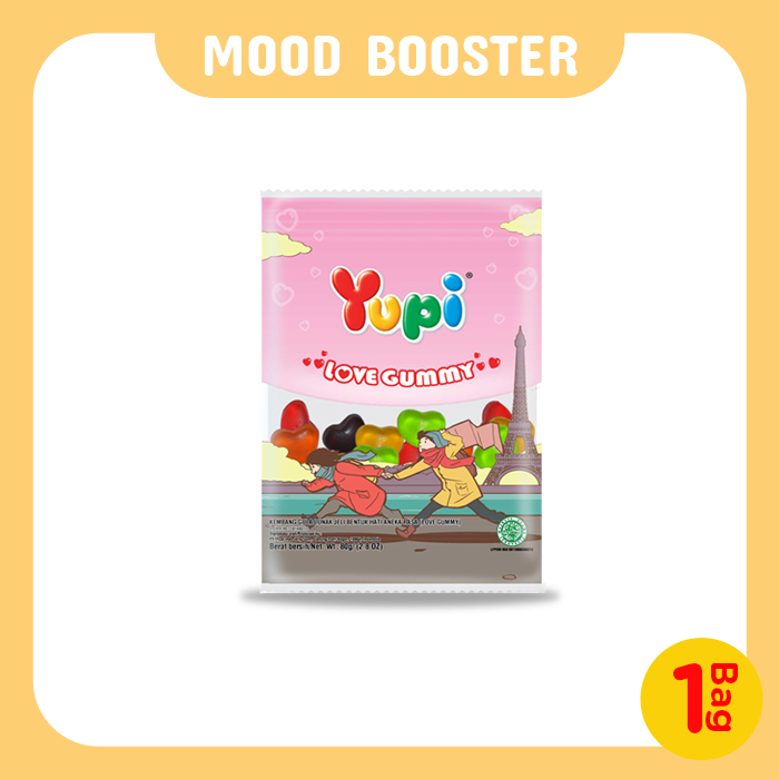 Yupi Love Gummy Bag 80 Gram